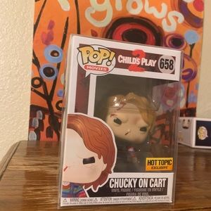 Chucky in cart Funko with case